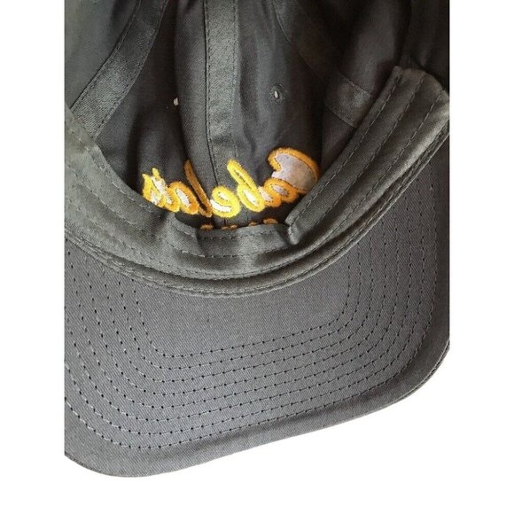 Cabelas Club Adjustable Baseball Cap Gray & Yellow Embroidered Logo One Size Fit - Picture 4 of 5